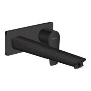 hansgrohe Ensemble de montage prêt à l’emploi Talis E mitigeur lavabo encastré, saillie 225 mm, noir mat-1