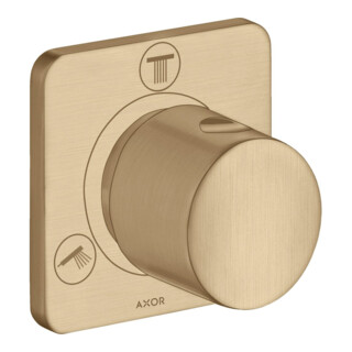 hansgrohe Ensemble de montage Trio/Quattro UP avec vanne de dérivation et de commutation, bronze brossé