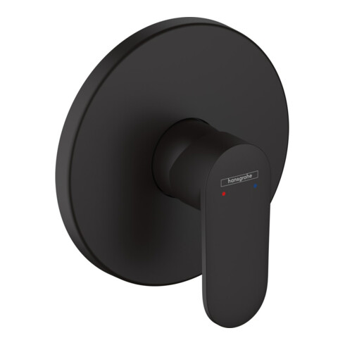hansgrohe Ensemble de montage Vernis Blend mitigeur monocommande douchette, 1 usage, noir mat