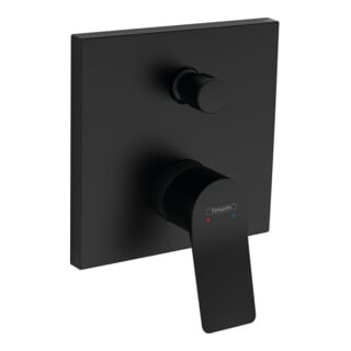 hansgrohe Ensemble de montage Vivenis mitigeur bain encastré, noir mat