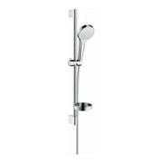 hansgrohe Ensemble douche Croma Select S Vario 669mm Barre de douche, avec porte-savon, blanc/chrome