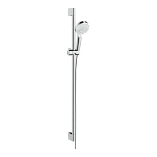 hansgrohe Ensemble douche Crometta EcoSmart 9 l/min, blanc/chrome, barre de douche 959 mm