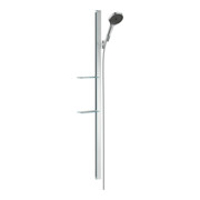 hansgrohe Ensemble douche Rainfinity 130 1500mm BrSt + plateau, 3 jets, 14 l/min, chrome
