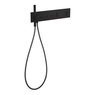 hansgrohe Ensemble prêt à l'emploi ShowerComposition UP-THM, 3 utilisateurs, noir mat