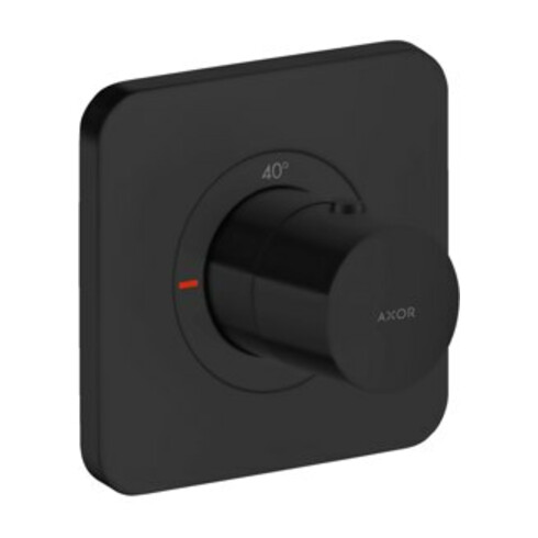hansgrohe Ensemble prêt à poser Axor Citterio E Thermostat encastré 120x120mm, noir mat