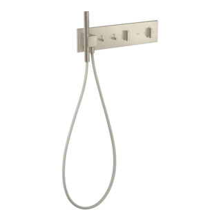 hansgrohe Ensemble prêt à poser ShowerComposition UP-THM, 2 utilisateurs, nickel brossé