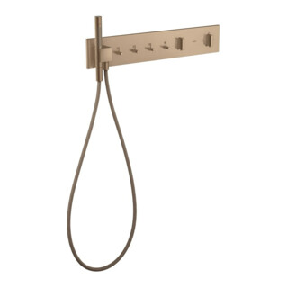 hansgrohe Ensemble prêt à poser ShowerComposition UP-THM, 4 utilisateurs, or rouge brossé