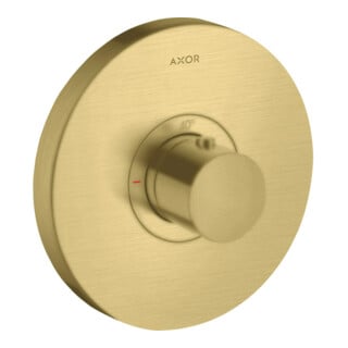 hansgrohe Ensemble prêt à poser ShowerSelect HF UP-Thermostat, rond, laiton brossé