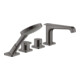 hansgrohe Ensemble prêt Axor Citterio E 4-touches, mitigeur thermostatique, brossé bleu vc-1