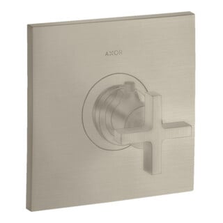 hansgrohe Ensemble prêt Axor Citterio HF UP-THM, avec poignée croix, nickel brossé