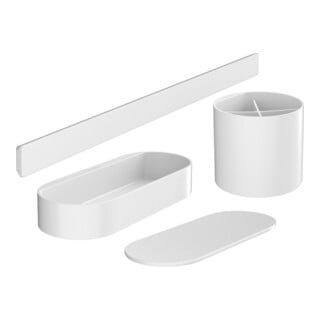hansgrohe Ensemble salle de bain WallStoris en plastique, blanc mat