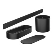 hansgrohe Ensemble salle de bain WallStoris en plastique, noir mat