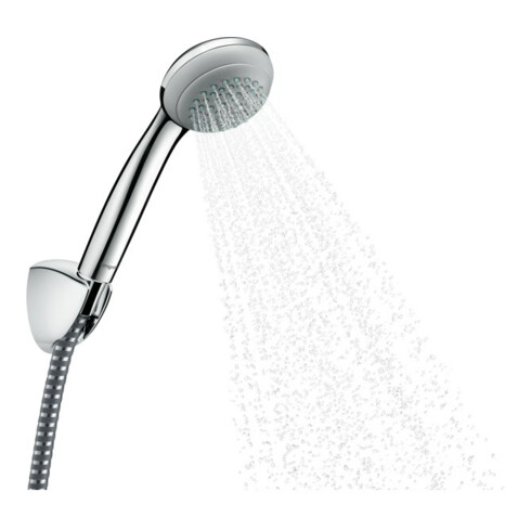 hansgrohe Ensemble support de douche Crometta 85 1250 mm, flexible, 1 jet, chrome