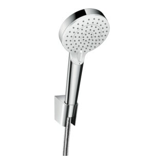 hansgrohe Ensemble support de douche Crometta EcoSmart 1250 mm, 9 l/min, blanc/chrome