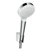 hansgrohe Ensemble support de douche Crometta EcoSmart 1250mm, 9 l/min, blanc/chrome