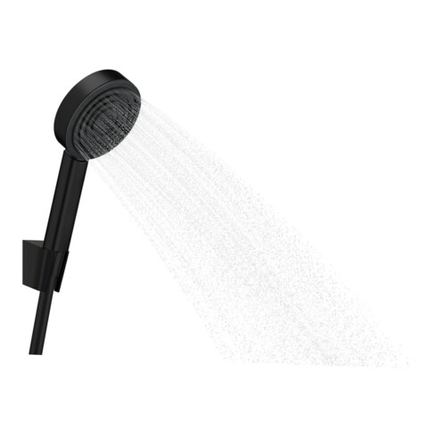 hansgrohe Ensemble support de douche Pulsify S 105 1250 mm, flexible, 1 jet, noir mat