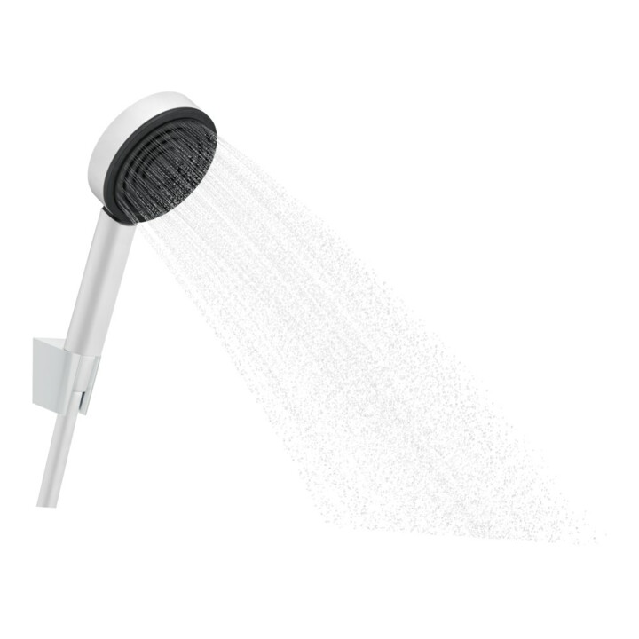 hansgrohe Ensemble support de douche Pulsify S 105 1250mm, flexible, 1 jet, blanc mat
