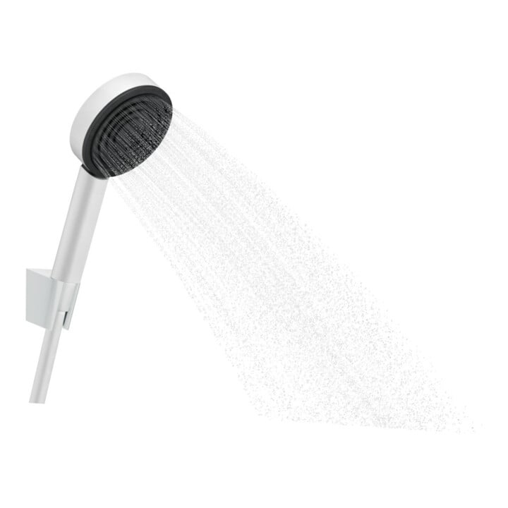 hansgrohe Ensemble support de douche Pulsify S 105 1250mm, flexible, 1 jet, blanc mat