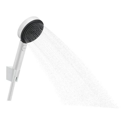 hansgrohe Ensemble support de douche Pulsify Sel. S 105 1250mm, blanc mat, Relaxation, 3 jets