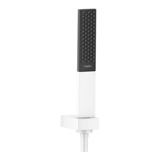 hansgrohe Ensemble support de douche Rainfinity 100 100x38mm BK, 1 an, flexible 1600mm, blanc-mat