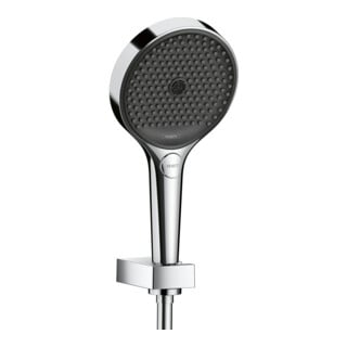 hansgrohe Ensemble support de douche Rainfinity 130, tête 130 mm, 3 jets, tuyau 1250 mm, chrome
