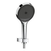hansgrohe Ensemble support de douche Rainfinity 130, tête 130 mm, 3 jets, tuyau 1250 mm, chrome