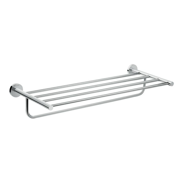 hansgrohe Étagère à serviettes Logis Universal L 600 mm, avec HTH, fixation murale, MS, métal, chromé