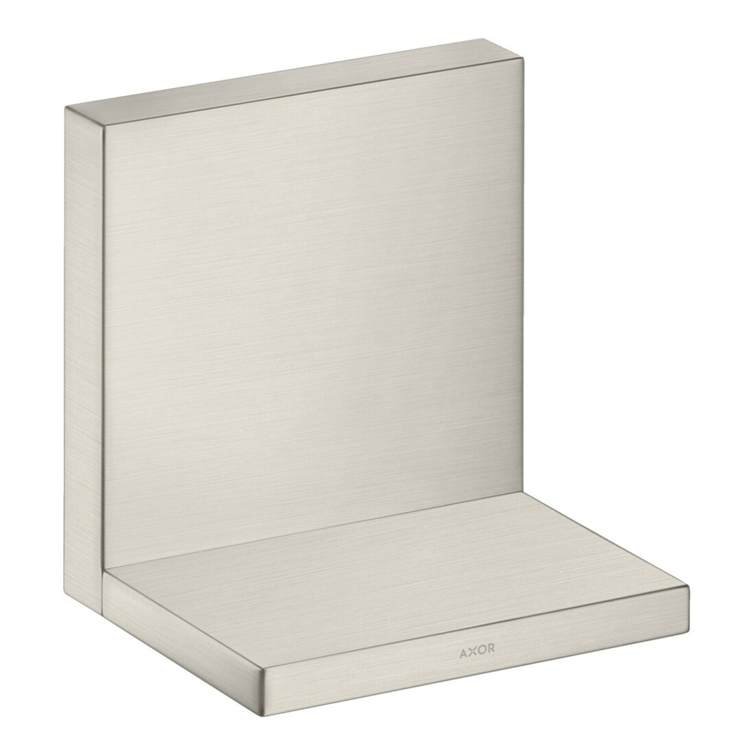 hansgrohe Étagère Axor Starck 120x120 mm, aspect acier inoxydable