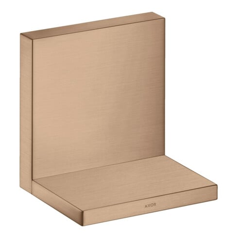 hansgrohe Étagère Axor Starck 120x120mm, or rouge brossé