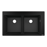 hansgrohe Évier encastrable S510-F770 370/370 860x490mm, 2 cuves, vidange avant, gsw