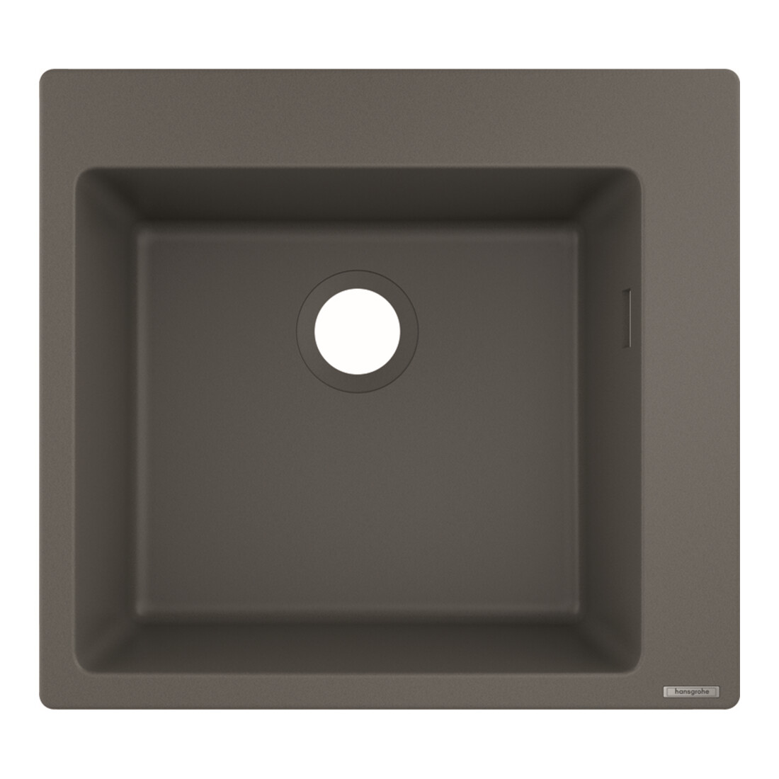 hansgrohe Évier encastré 450 S510-F450 540x490mm, 1 bac, vidage avant, gris pierre