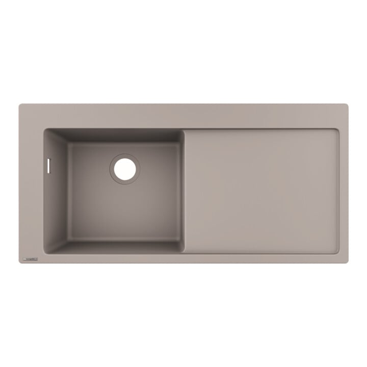 hansgrohe Évier encastré 450 S5110-F450 1030x490mm, 1 bac gauche, égouttoir droit, bg