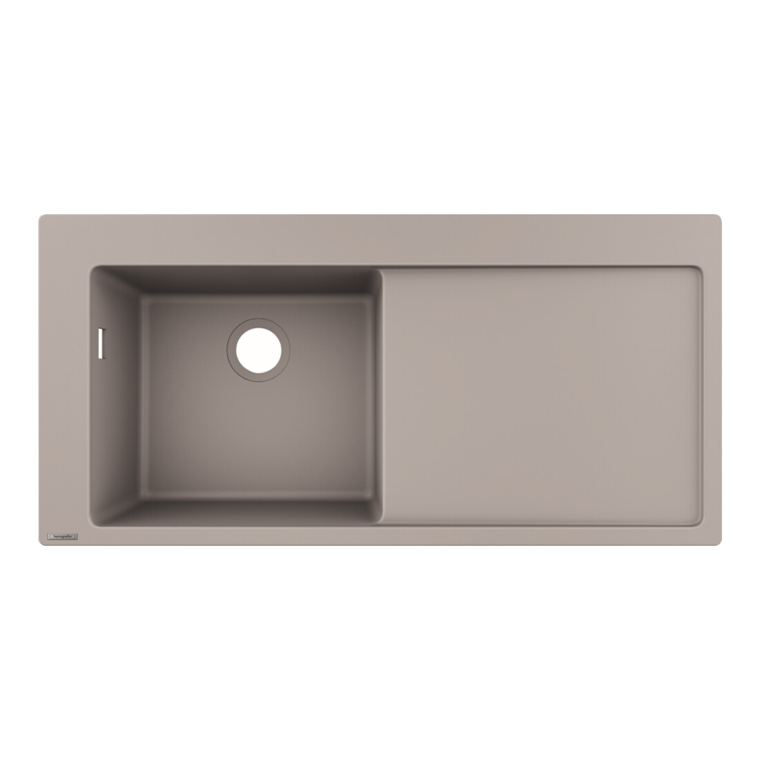 hansgrohe Évier encastré 450 S5110-F450 1030x490mm, 1 bac gauche, égouttoir droit, bg