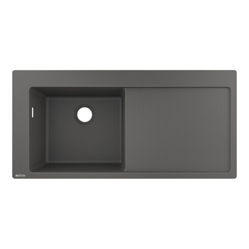 hansgrohe Évier encastré 450 S5110-F450 1030x490mm, 1 cuve gauche, égouttoir droit, inox brossé