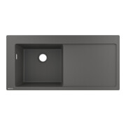 hansgrohe Évier encastré 450 S5110-F450 1030x490mm, 1 cuve gauche, égouttoir droit, inox brossé