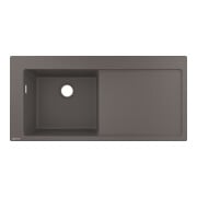 hansgrohe Évier encastré 450 S5110-F450 1030x490mm, 1 cuve gauche, égouttoir droit, inox brossé-3