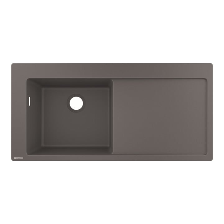 hansgrohe Évier encastré 450 S5110-F450 1030x490mm, 1 cuve gauche, égouttoir droit, inox brossé