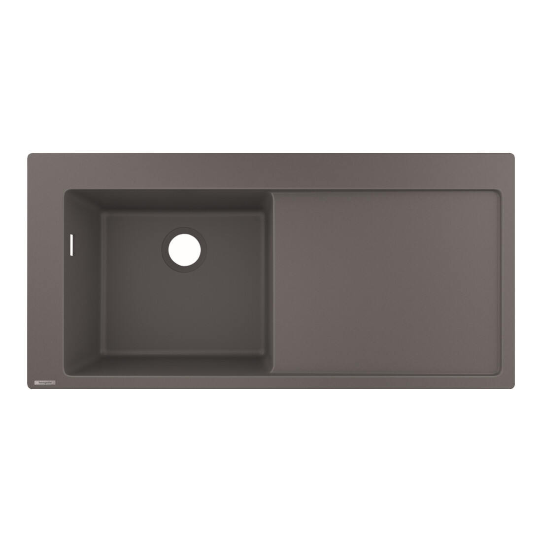hansgrohe Évier encastré 450 S5110-F450 1030x490mm, 1 cuve gauche, égouttoir droit, inox brossé