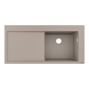 hansgrohe Évier encastré 450 S514-F450 1030x490mm, 1 cuve, égouttoir à gauche, arrière-3