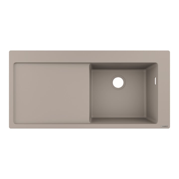 hansgrohe Évier encastré 450 S514-F450 1030x490mm, 1 cuve, égouttoir à gauche, arrière