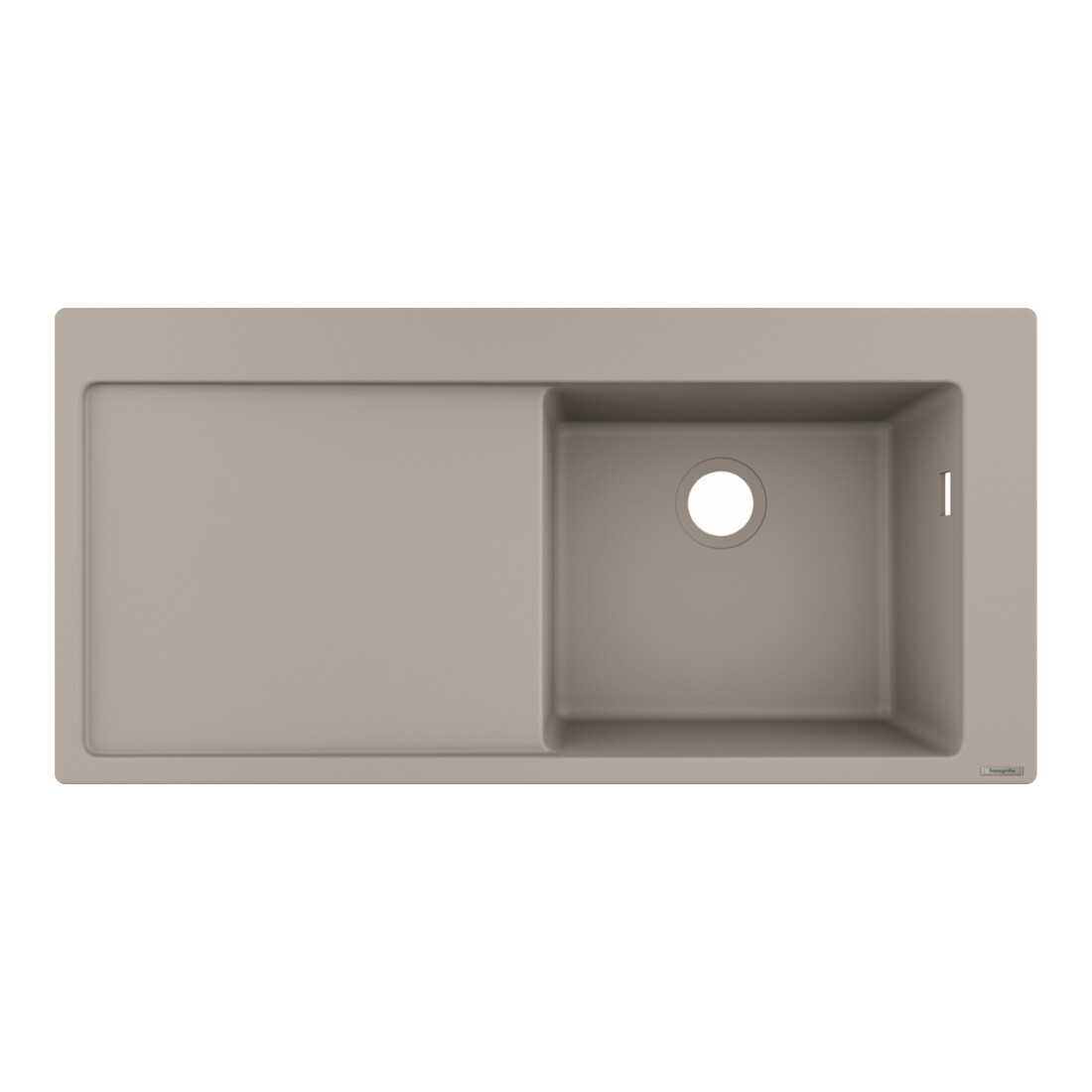 hansgrohe Évier encastré 450 S514-F450 1030x490mm, 1 cuve, égouttoir à gauche, arrière