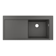 hansgrohe Évier encastré 450 S514-F450 1030x490mm, 1 cuve, Égouttoir gauche, acier inoxydable-1