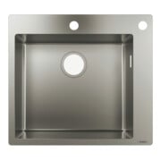 hansgrohe Évier encastré 450 S712-F450 530x480mm, 1 cuve, avec trop-plein et vidage, ES-3