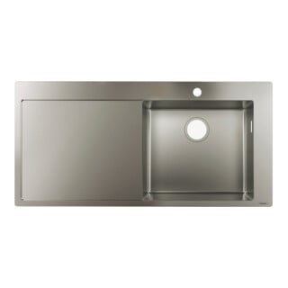 hansgrohe Évier encastré 450 S715-F450 1025x490mm, 1 cuve, égouttoir à gauche, ES