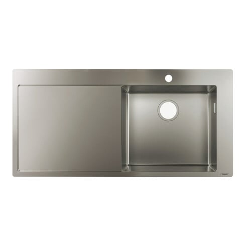 hansgrohe Évier encastré 450 S715-F450 1025x490mm, 1 cuve, égouttoir à gauche, ES