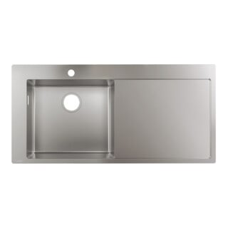 hansgrohe Évier encastré 450 S716-F450 1025x490mm, 1 cuve gauche, égouttoir droite, ES