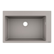 hansgrohe Évier encastré 660 S510-F660 750x490mm, 1 bac, HL préconfiguré, béton gris