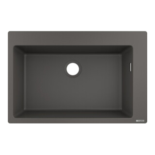 hansgrohe Évier encastré 660 S510-F660 750x490mm, 1 bac, vidage avant, gris pierre