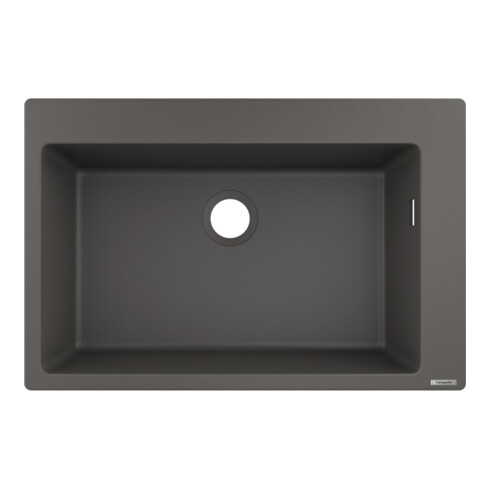 hansgrohe Évier encastré 660 S510-F660 750x490mm, 1 bac, vidage avant, gris pierre