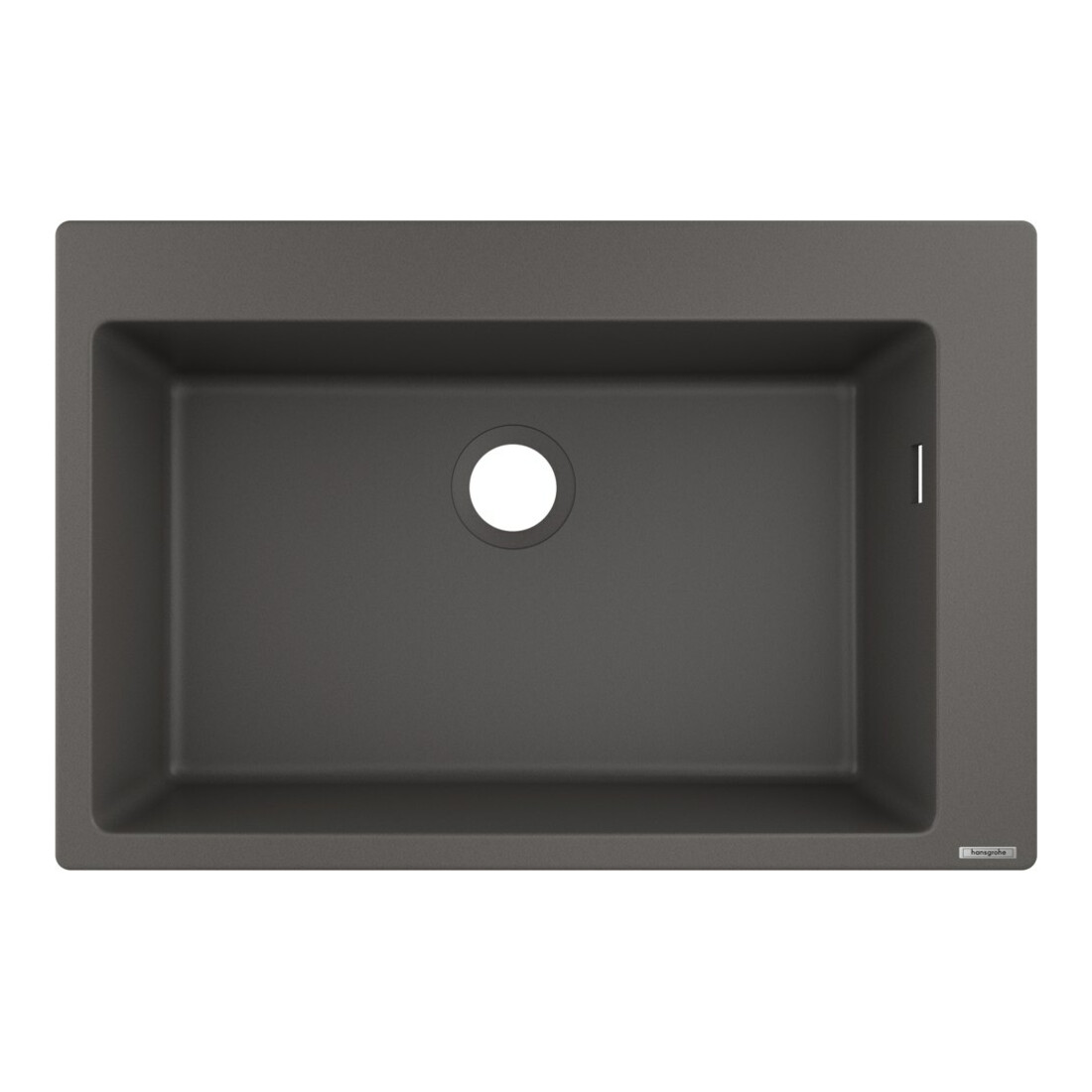 hansgrohe Évier encastré 660 S510-F660 750x490mm, 1 bac, vidage avant, gris pierre